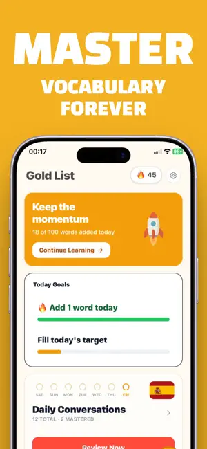 Gold List: Vocabulary Builder screenshot 2