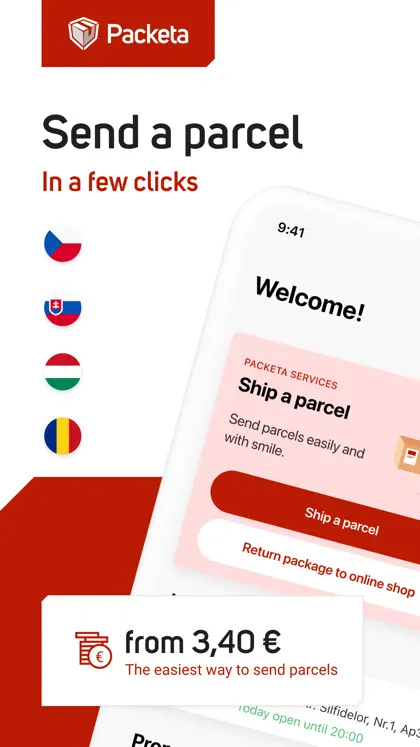 Screenshot 1 di 6 di Packeta