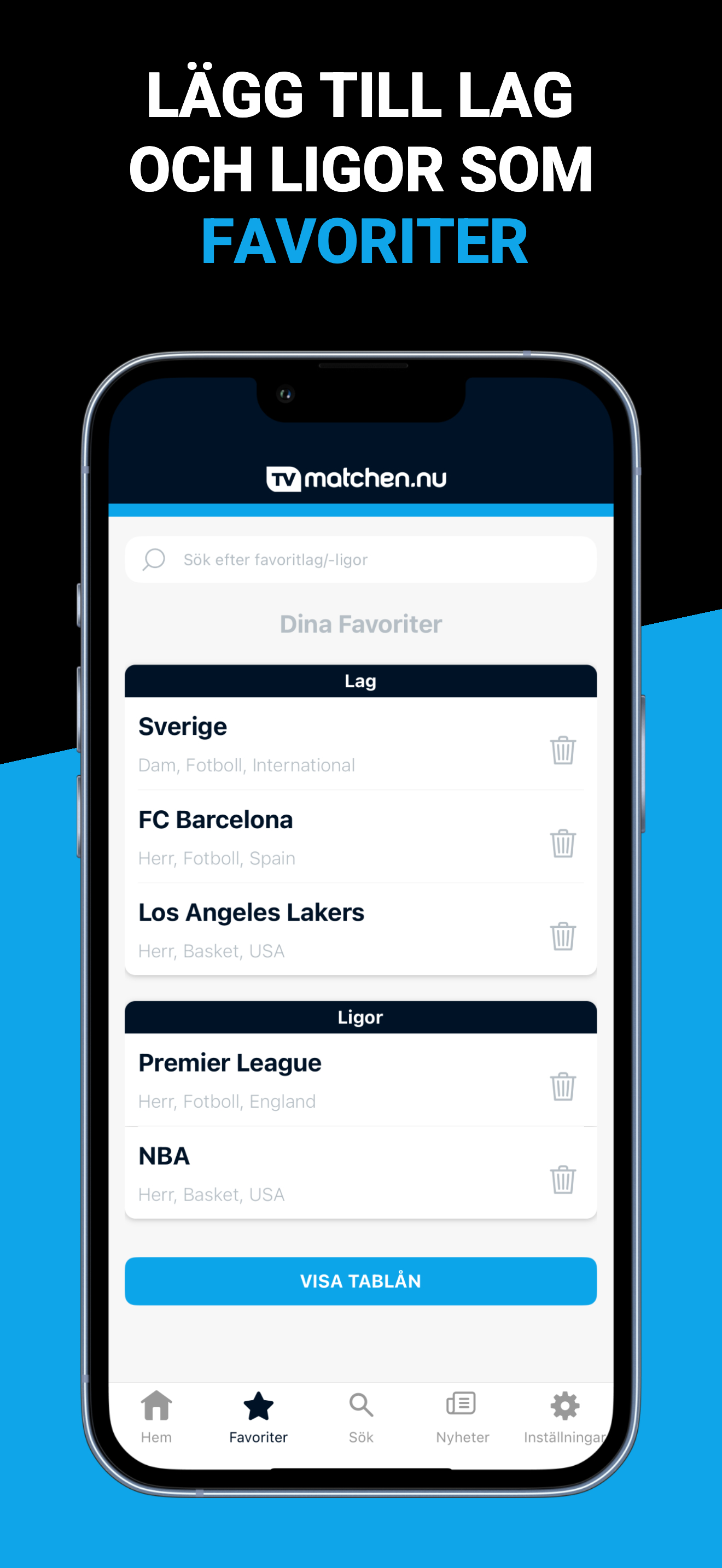 TVmatchen.nu - Sport på TV