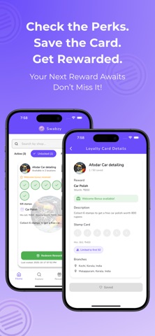Swabzy: Digital Loyalty Cards screenshot