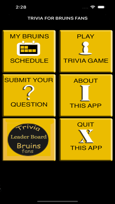 Trivia Game for Bruins Fans Screenshot