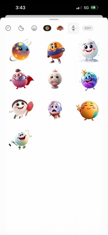 Bouncing Ball Stickers screenshot