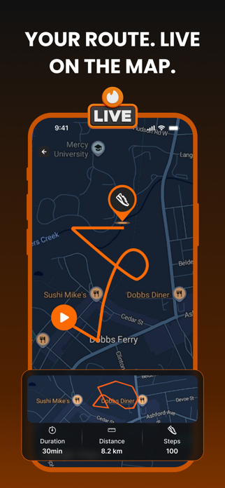MapStride: Run & Walk Tracker Screenshot 3 of 6