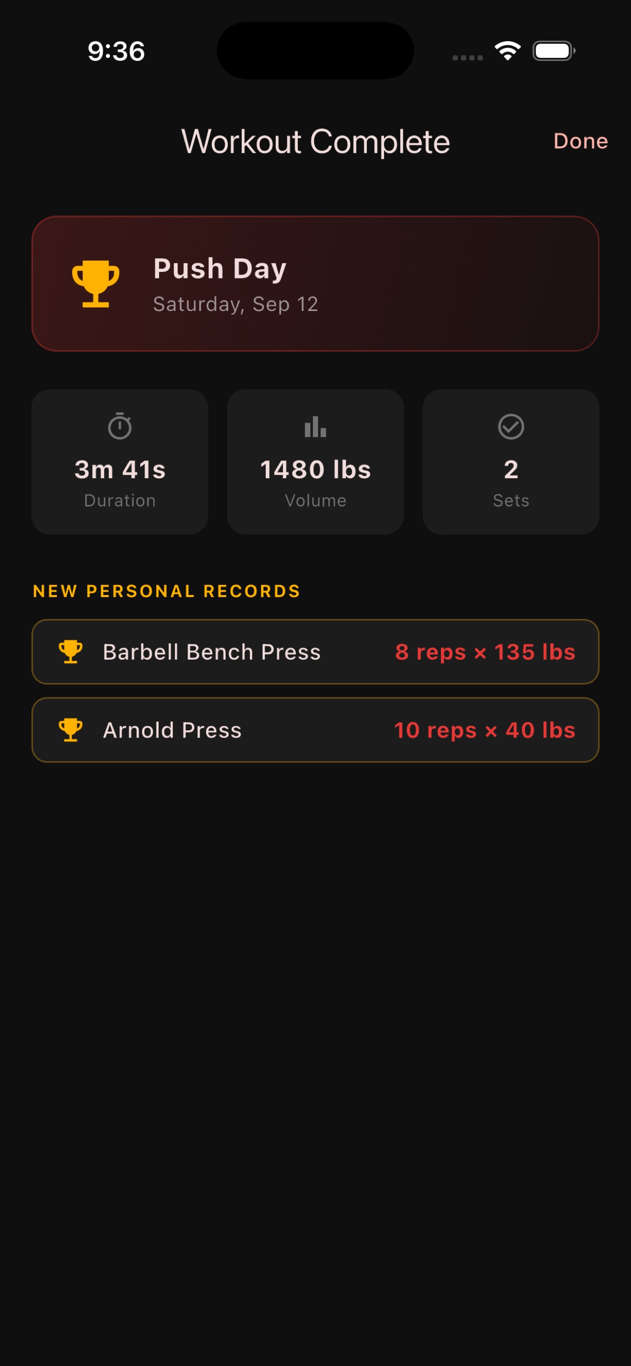 Screenshot 5 of Rest Day: Workout Tracker