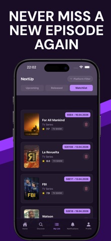 NextUp - TV Show Tracker Screenshot 3 of 5