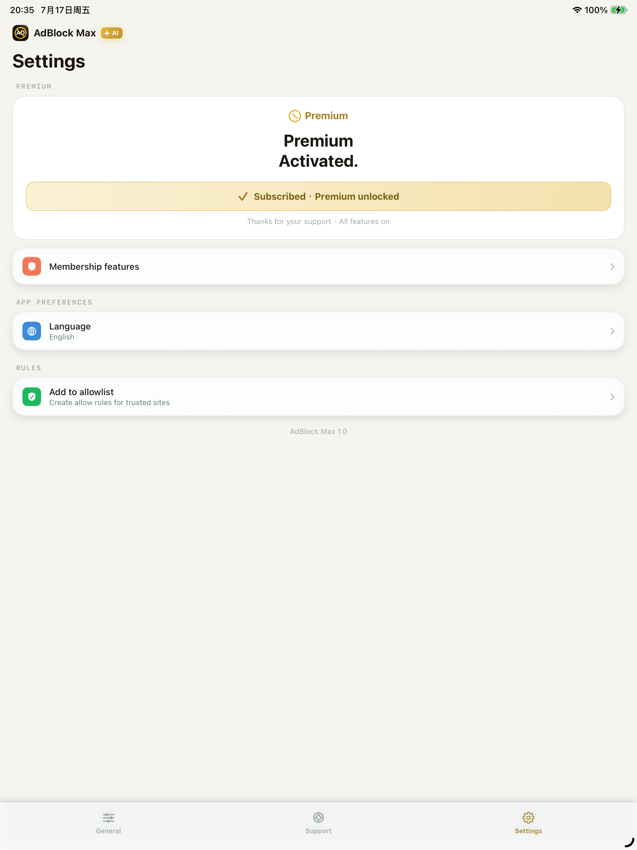 AdBlock Max for Safari screenshot 8
