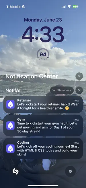 NotifAI – Remembers for You screenshot 1