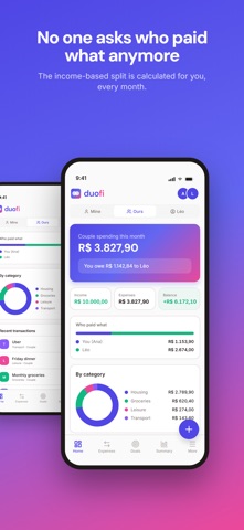 duofi: couples budget tracker Screenshot 1 of 5