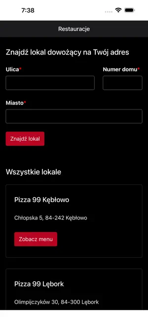 Pizza 99 screenshot 1