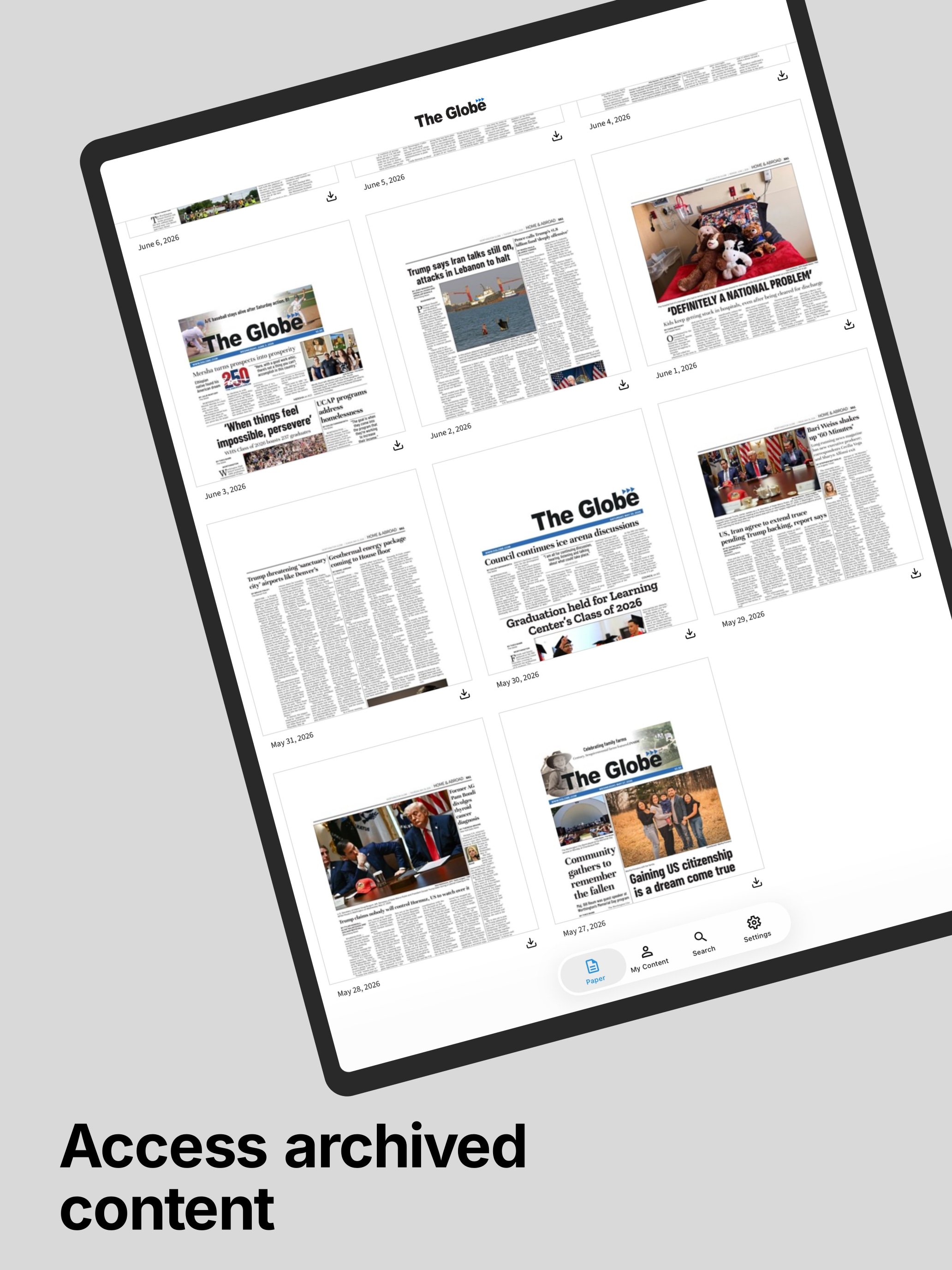 The Globe E-paper screenshot 7