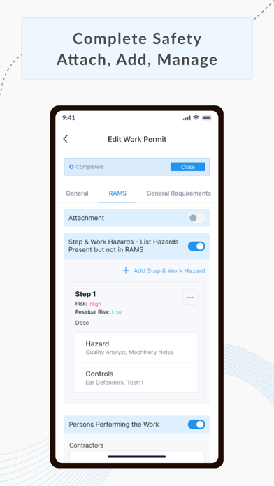 SHEQ Work Permit APP Screenshot