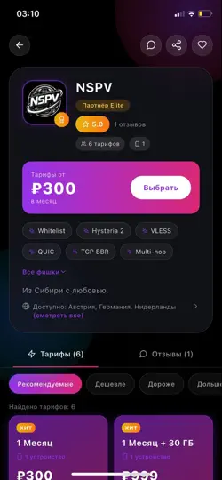 Скриншот TheTochka VPN: Сравнение ВПН на iPhone 2