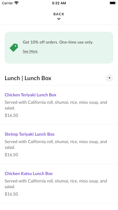 App screenshot