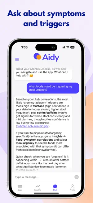 Aidy: Manage Crohn's & Colitis screenshot 4