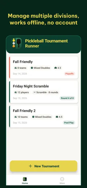 Pickleball Tournament Runner screenshot 4