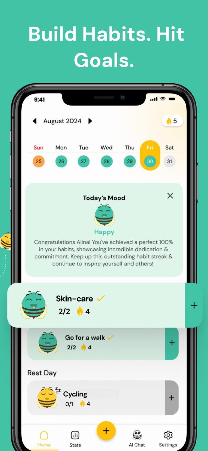 AI Habit Tracker - HabitBee AI