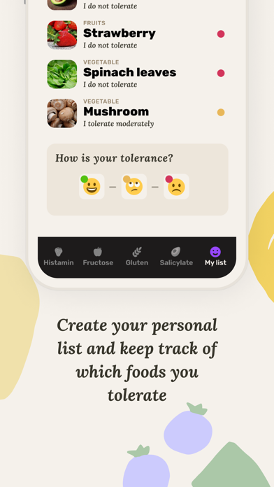 Screenshot #2 pour Lunchly: histamine, fructose..