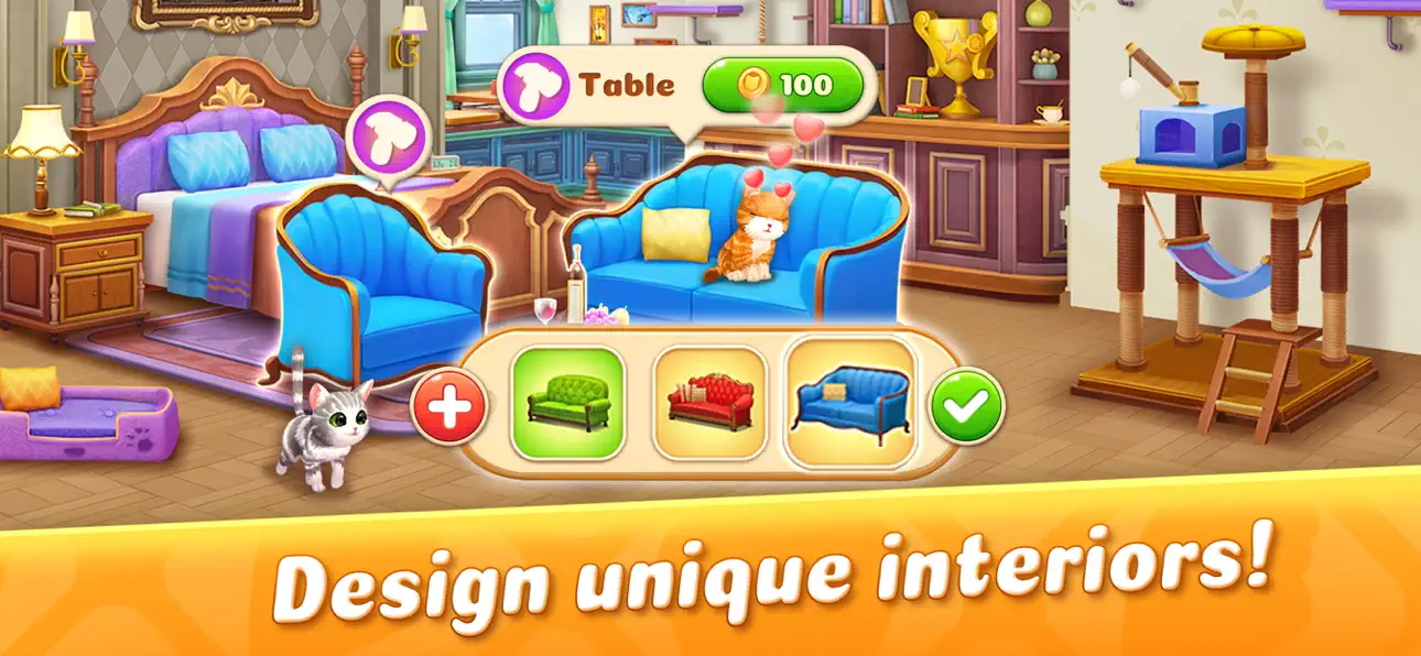 Kitten Match iOS Mod IPA screenshot 4 - iOS game interface