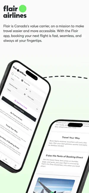 Flair Airlines iPhone screenshot 1