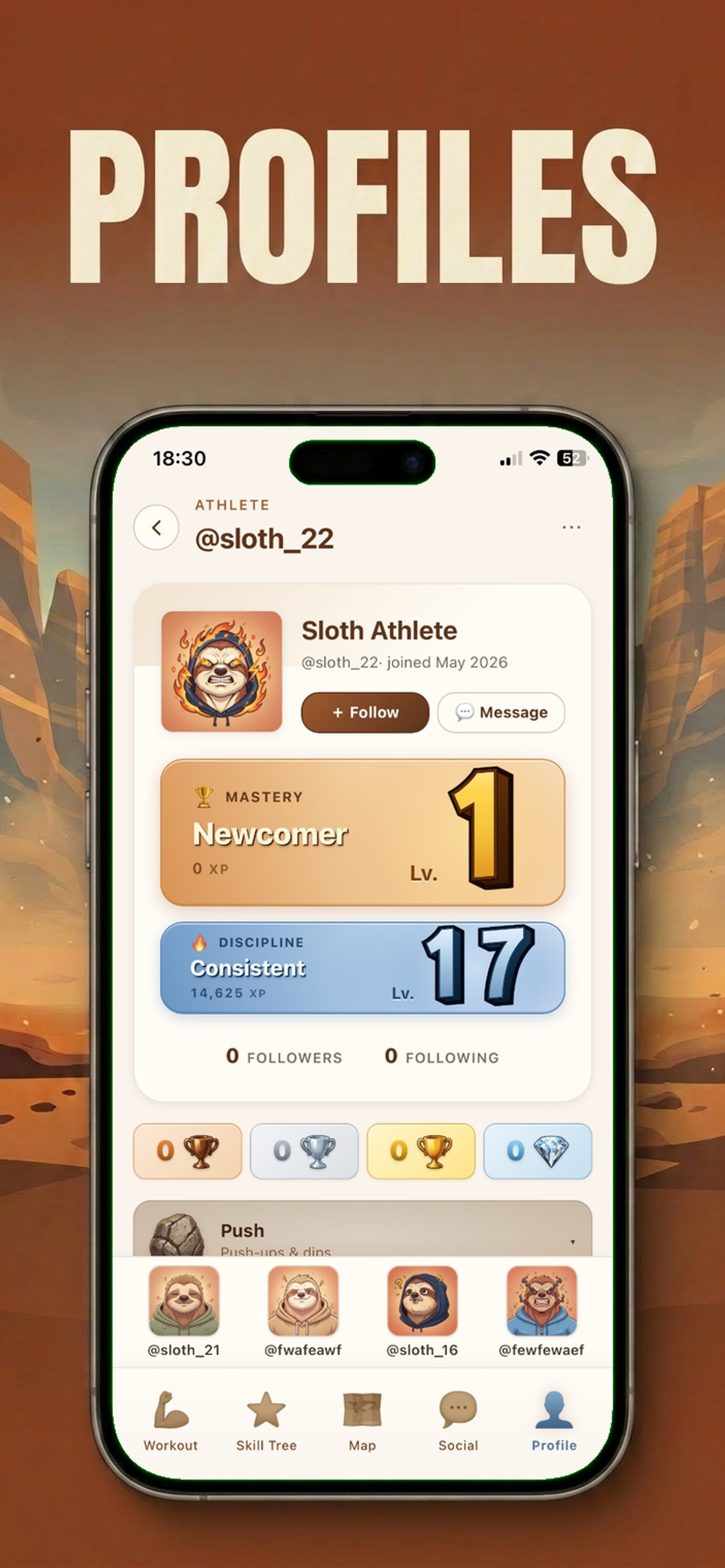 Sloth: Calisthenic Skill Trees screenshot 7