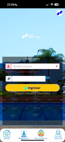 Club Santa Paula. iPhone screenshot