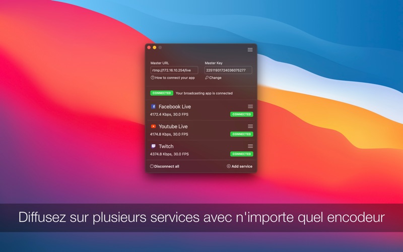 Screenshot #2 pour Multistream Studio • Streaming