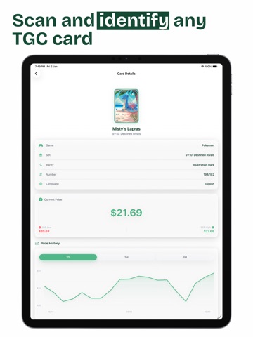 TCG card scanner: Collector iPad screenshot