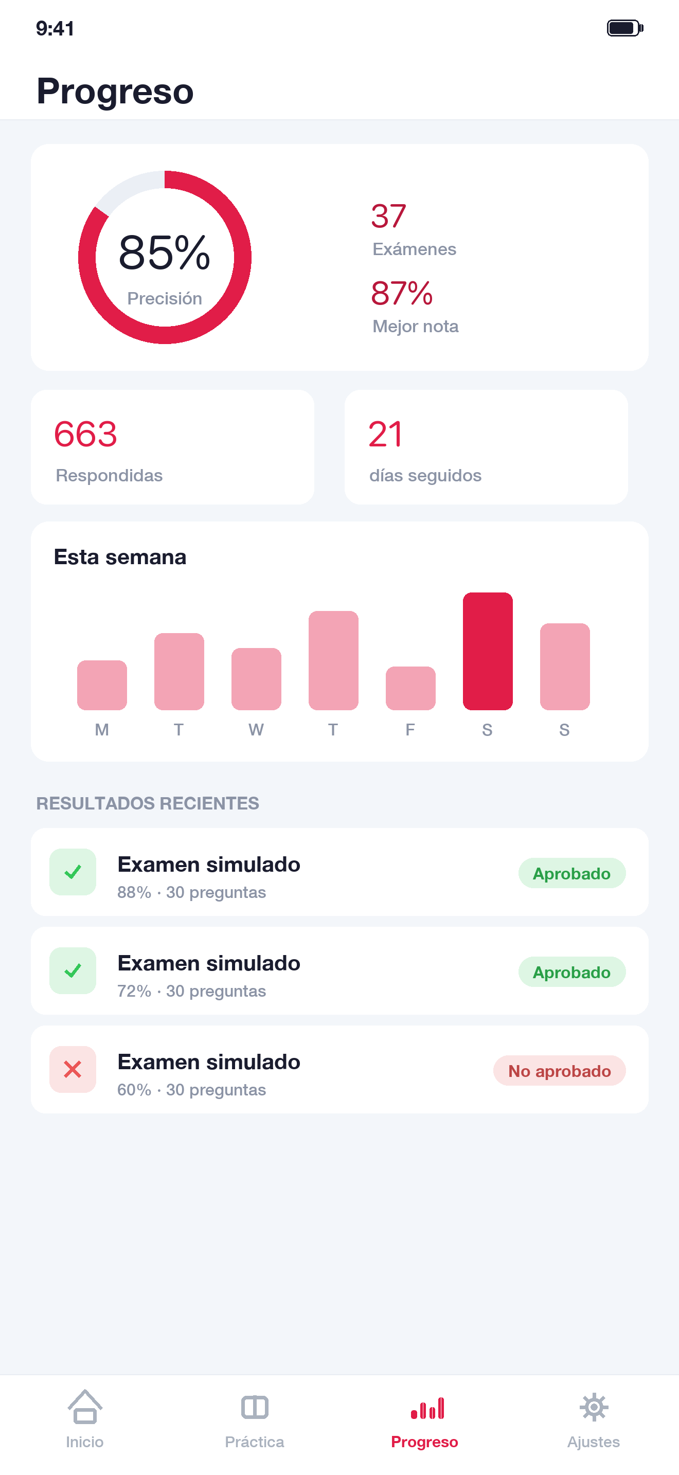 Examen Caza y Náutica Licencia screenshot 4