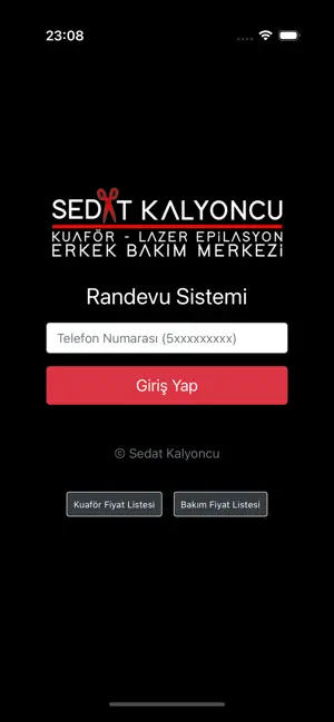 Sedat Kalyoncu Randevu App screenshot 1