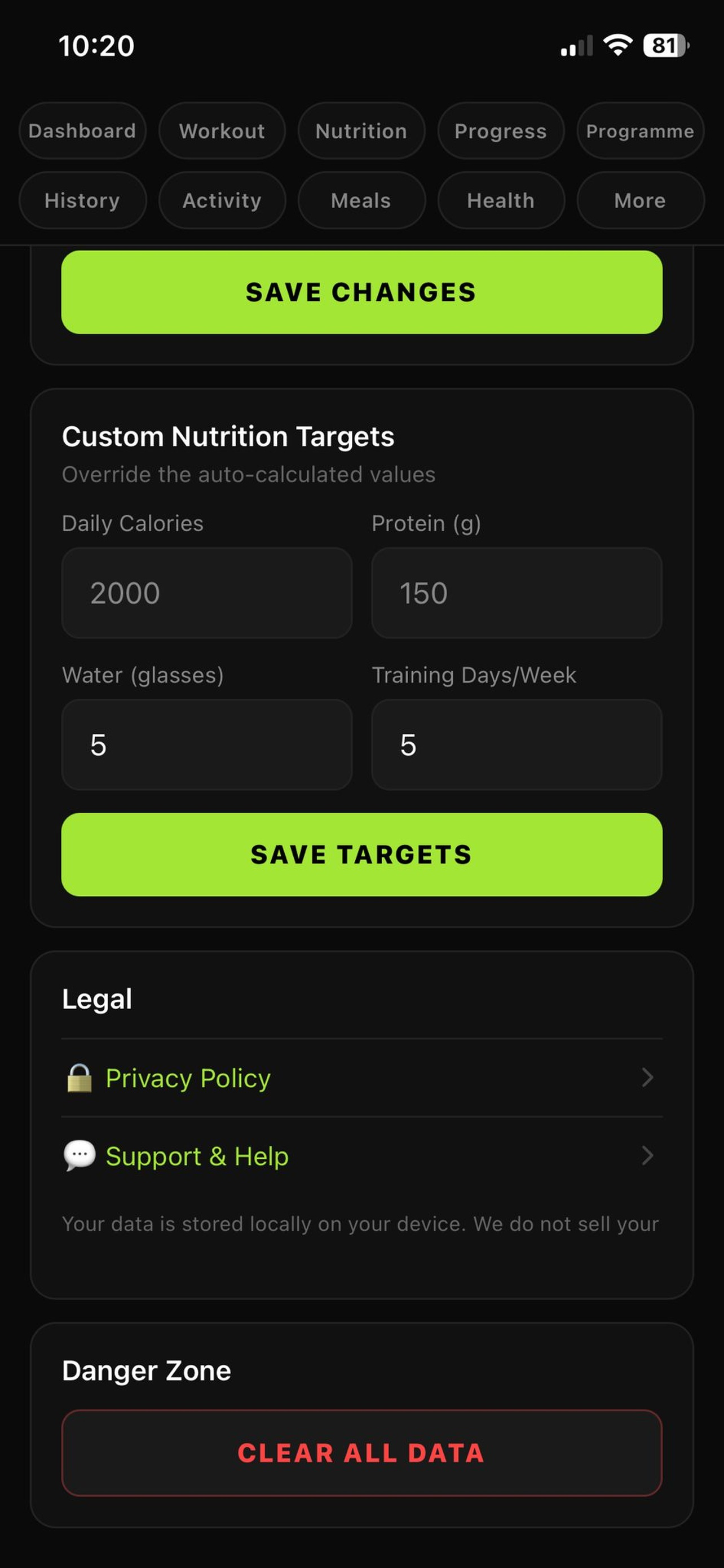 Hewett Health: Fitness Tracker
