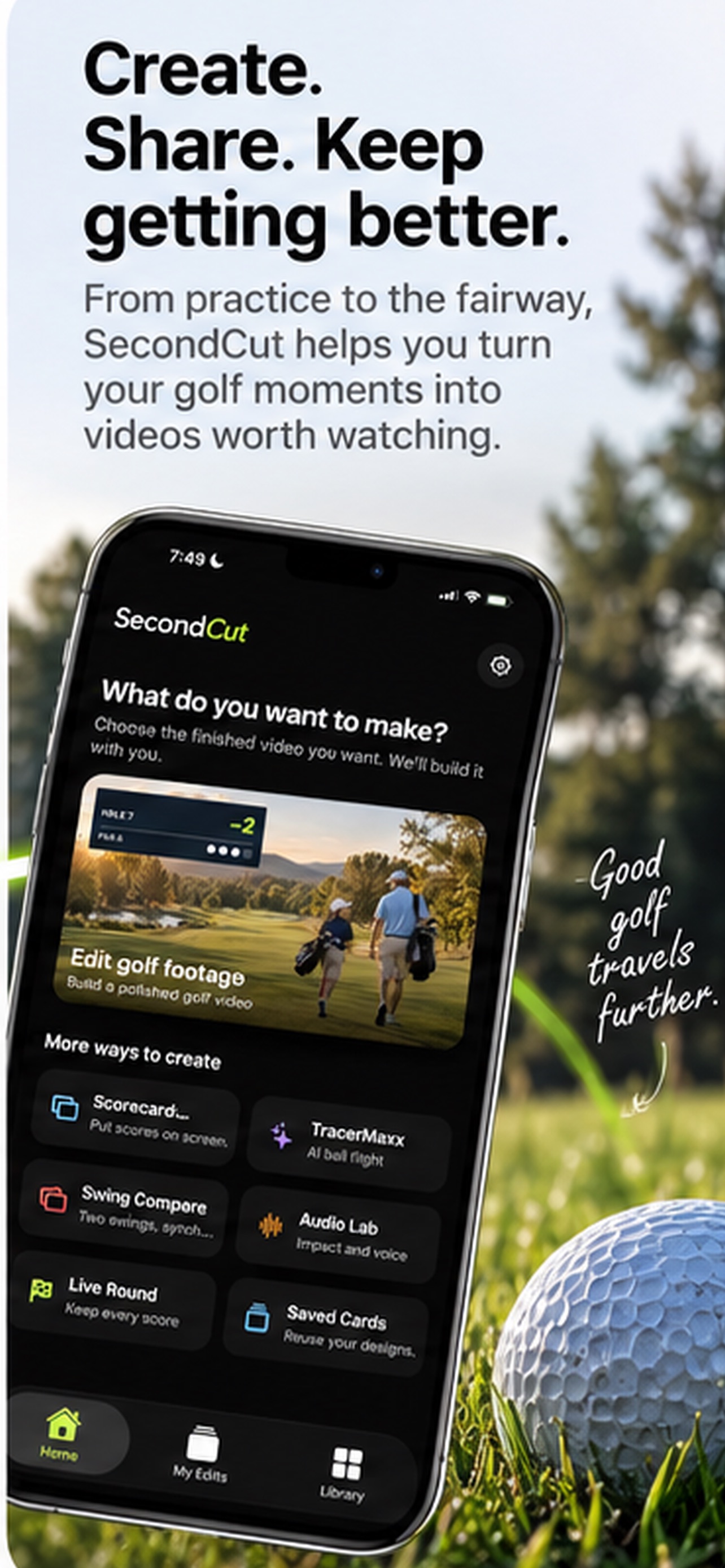 Screenshot 3 of SecondCut — Golf Video Editor