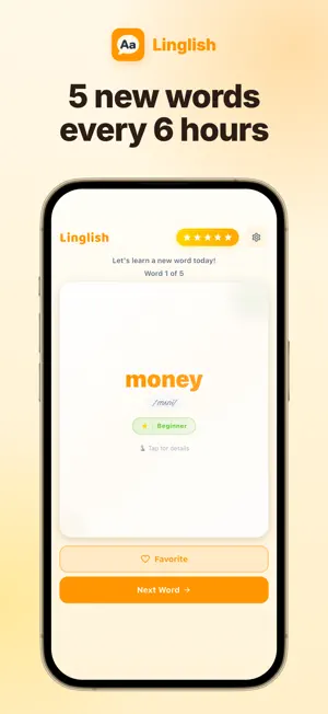 Linglish: Daily English Word screenshot 1