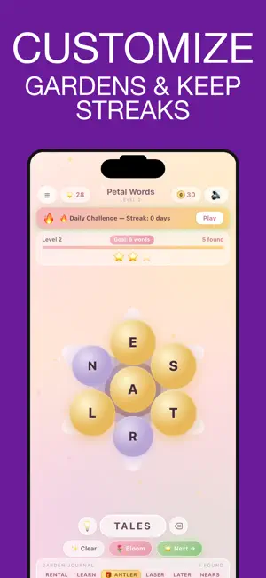 Petal Words: Anagram Word Game screenshot 3
