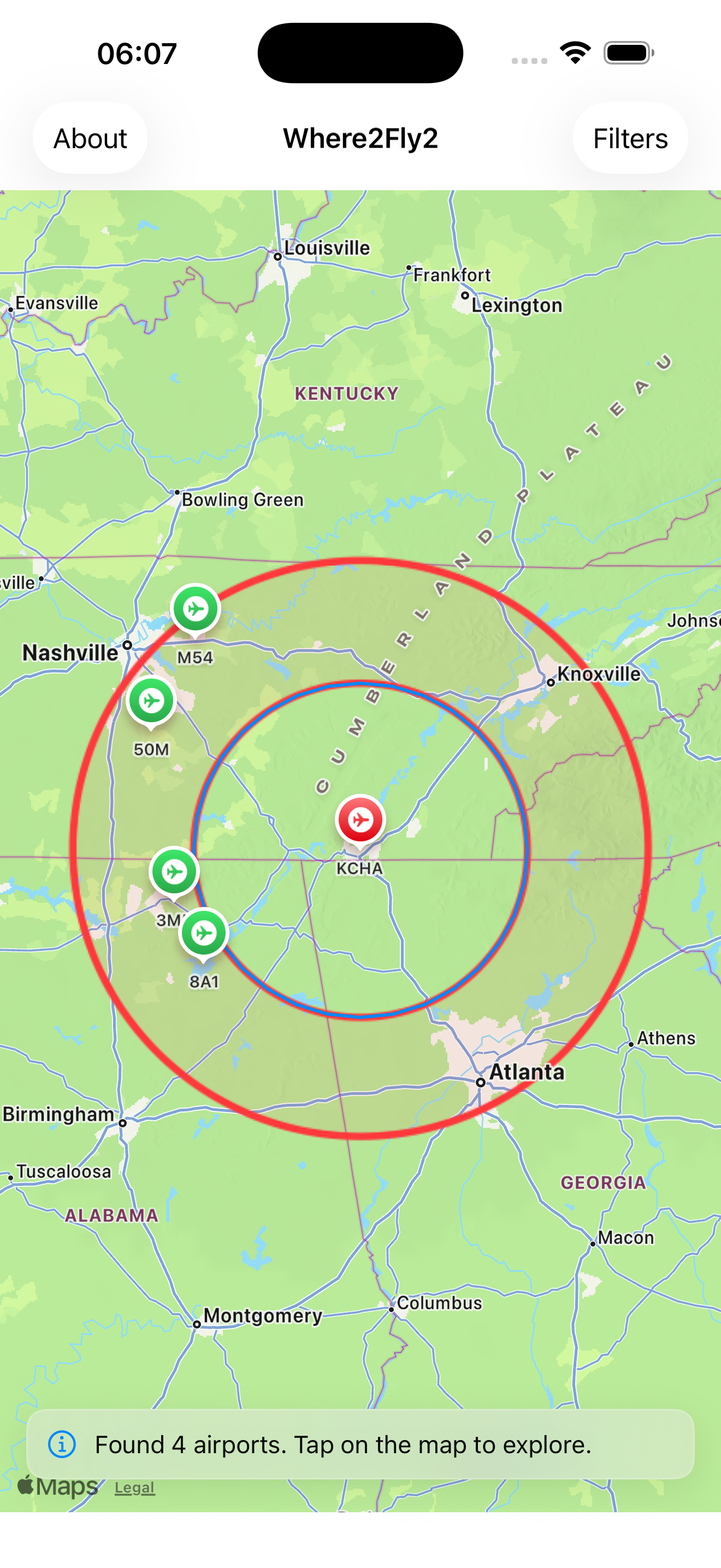 Where2Fly2 screenshot 2