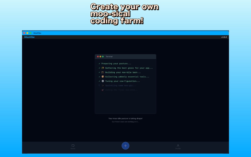 MooVibe: Vibe Coding iPhone screenshot