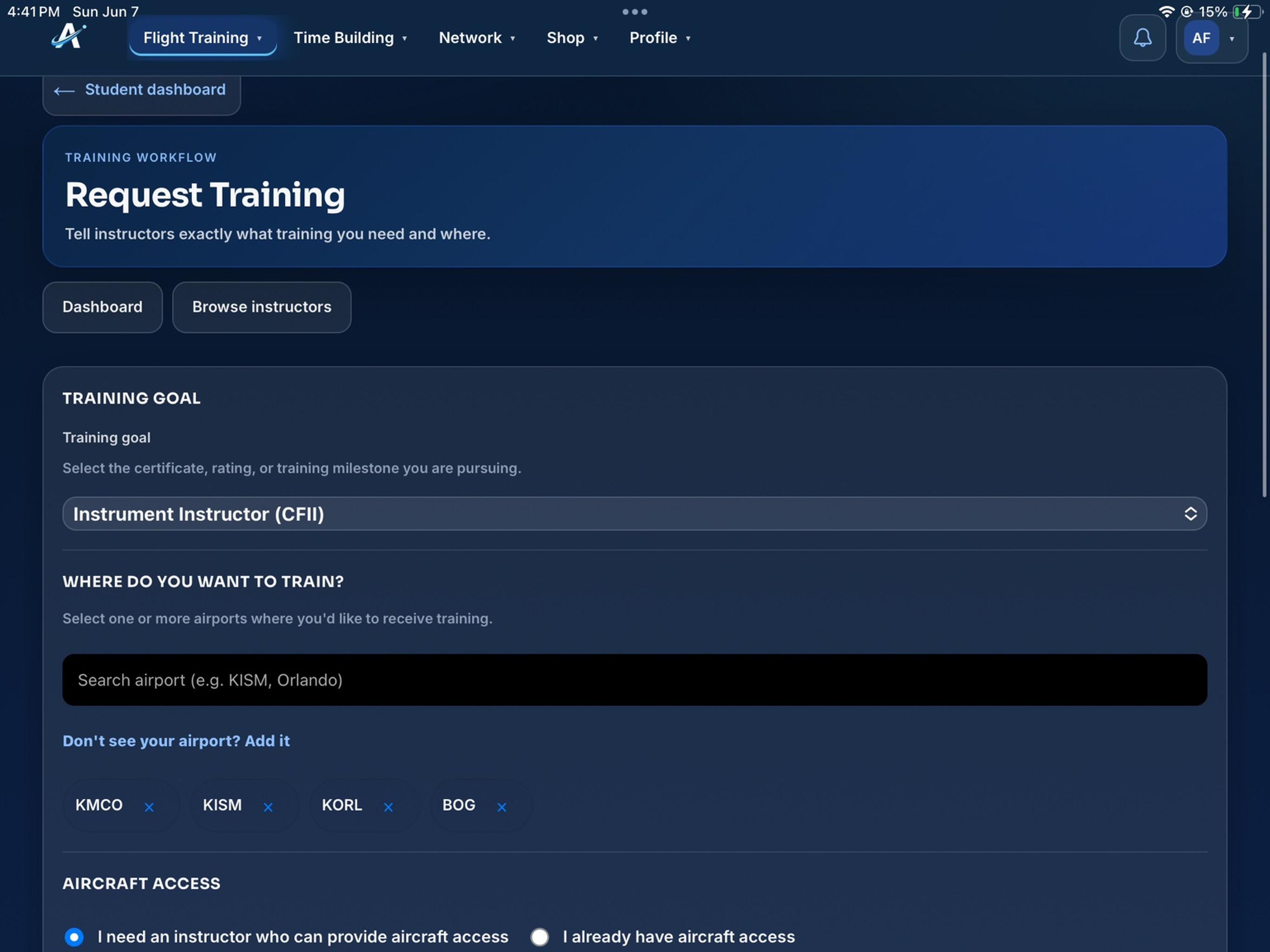 Aviator Network screenshot 17