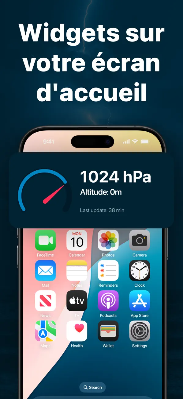 Screenshot #3 pour Baromètre & Altimètre Offline