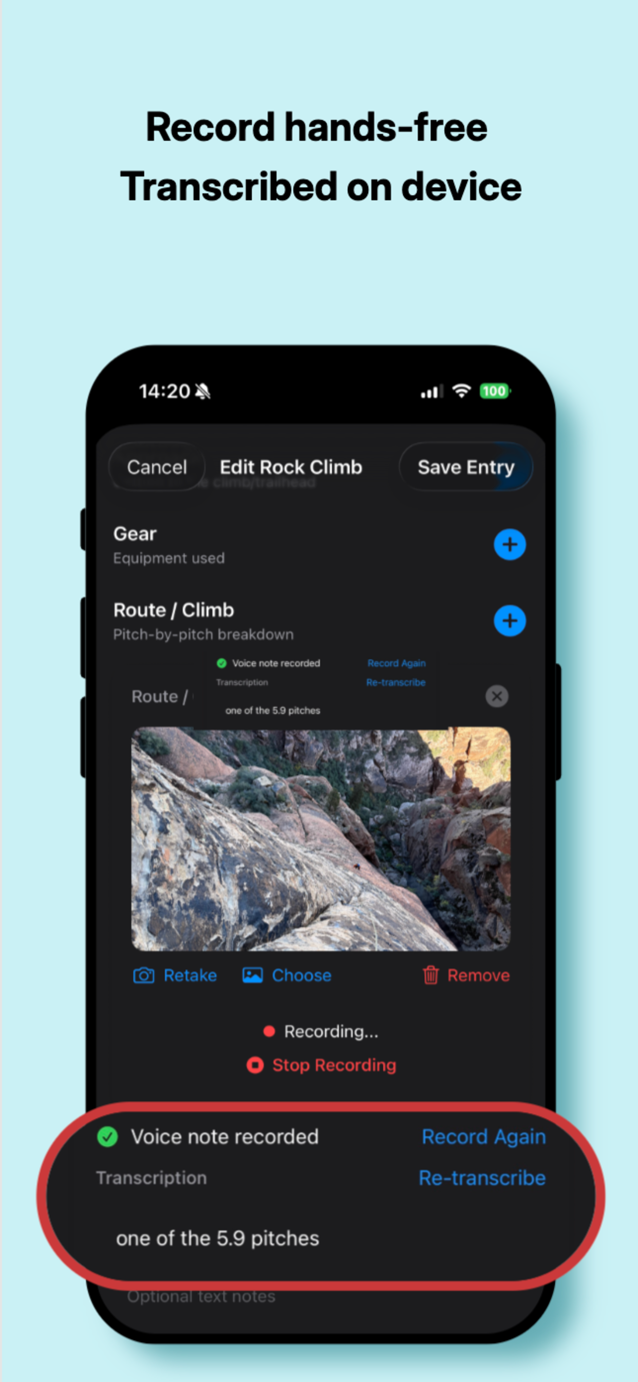Mountain Notebook: Climb & Ski