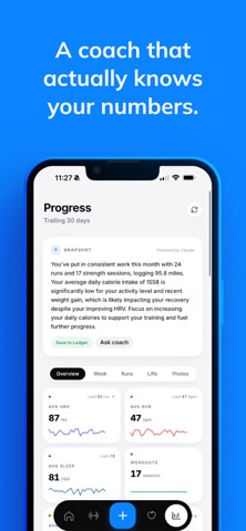Stacked AI Fitness Coach iPhone screenshot