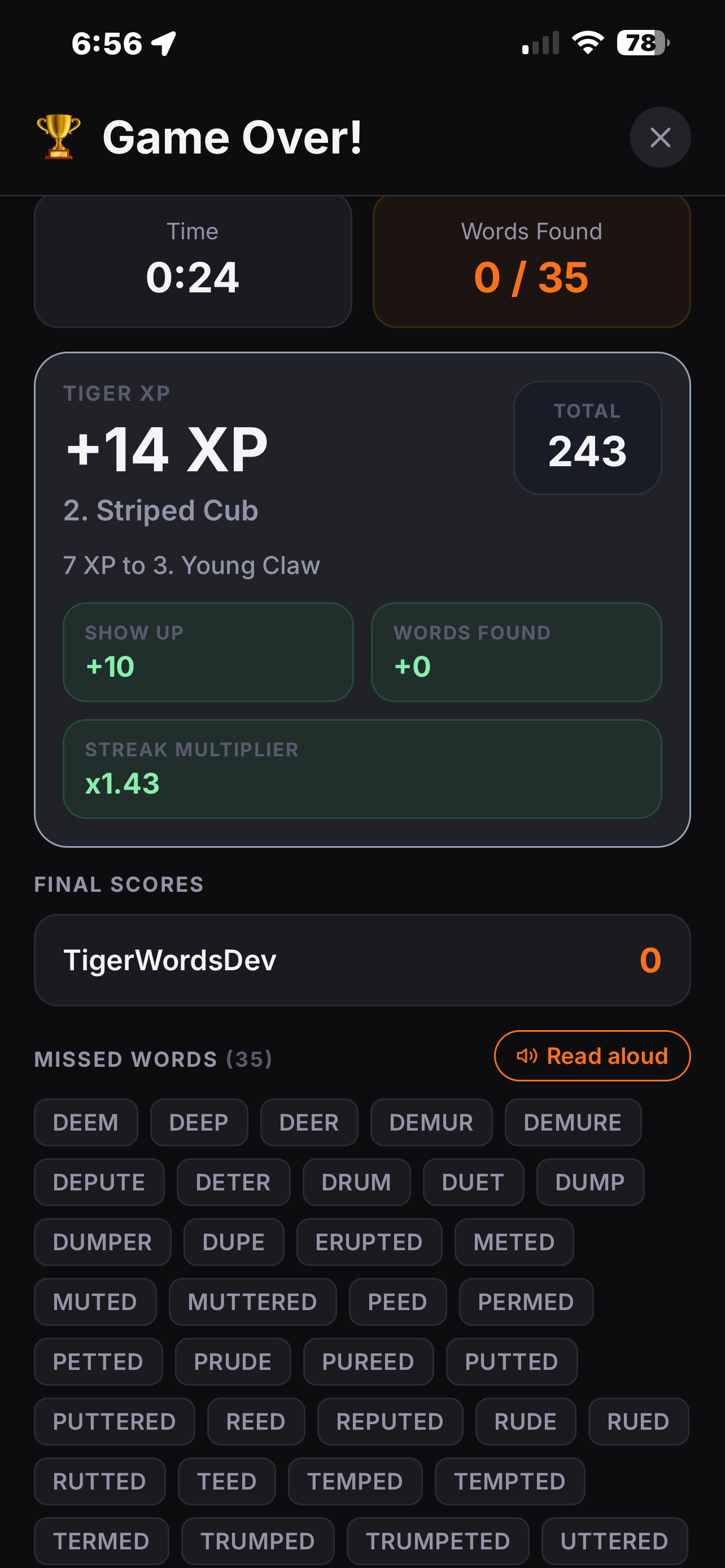 Word Tigers