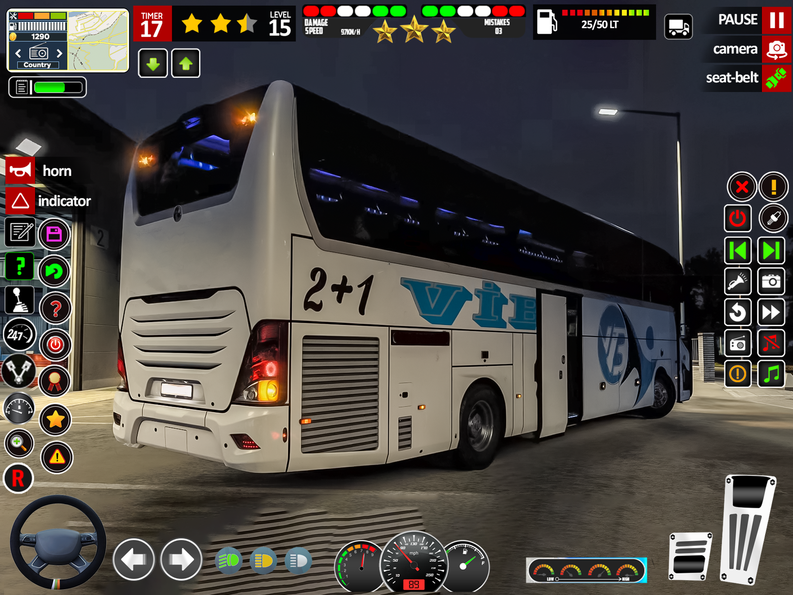 US Coach Bus Driving Games 3D