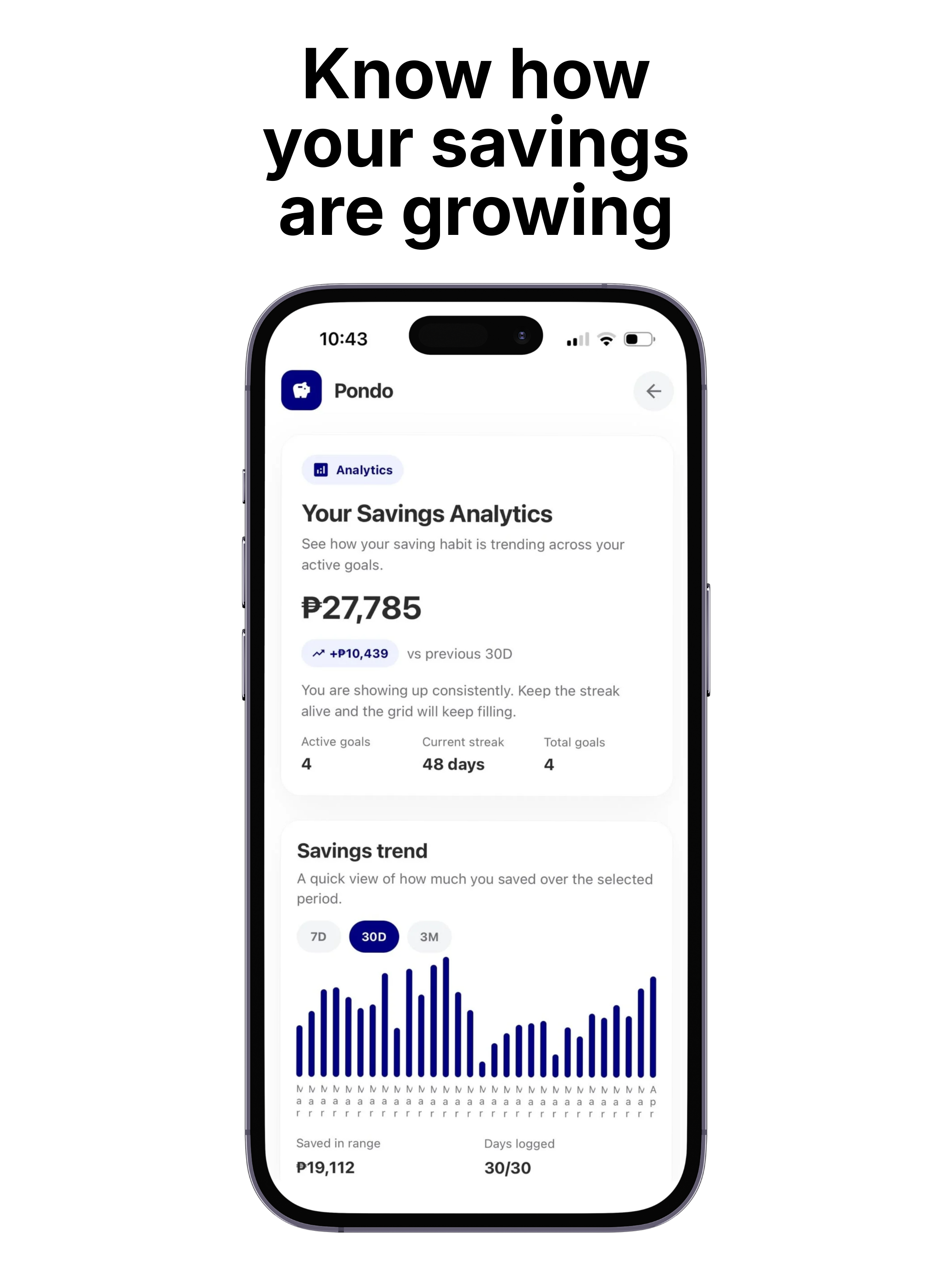 Pondo: Daily Savings Tracker