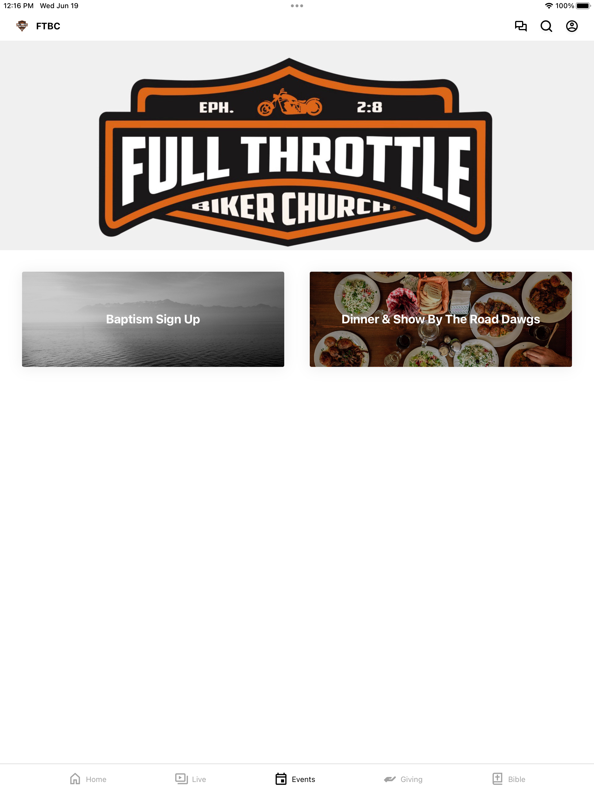 Full Throttle Biker Church
