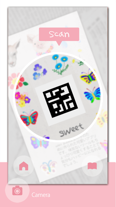 sweet scan - cute QR reader iPhone screenshot 2 - Productivity app