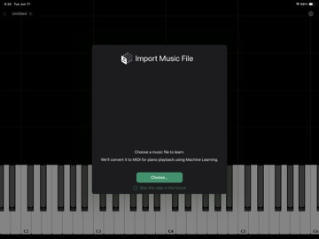 Piano Play-along のスクリーンショット
