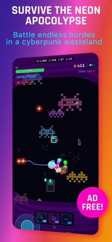 Neon Survivors iPhone screenshot