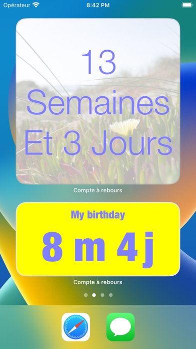 Screenshot #1 pour Widget Compte à rebours