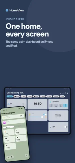 SmartHome Dashboard - HomeView screenshot 2