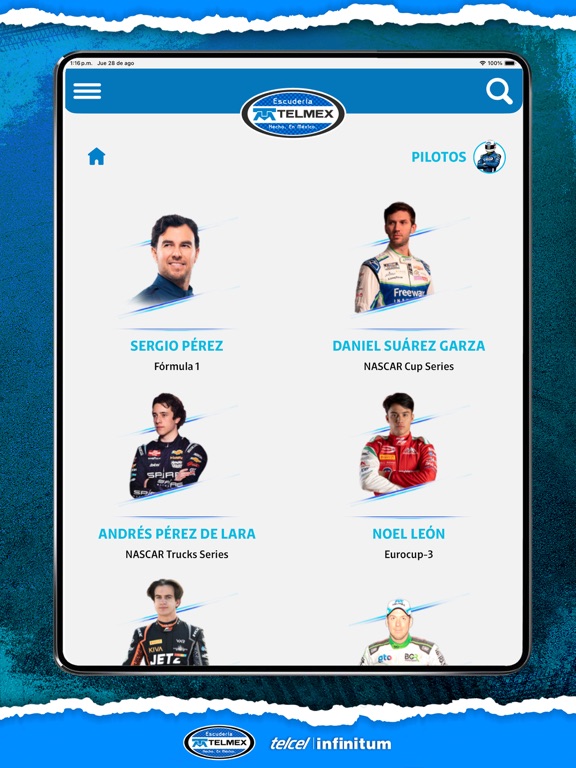 Escudería TELMEX iPad screenshot 7 - Sports app