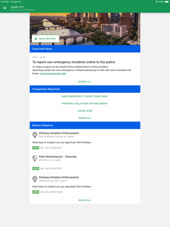 Screenshot #4 pour Austin 311